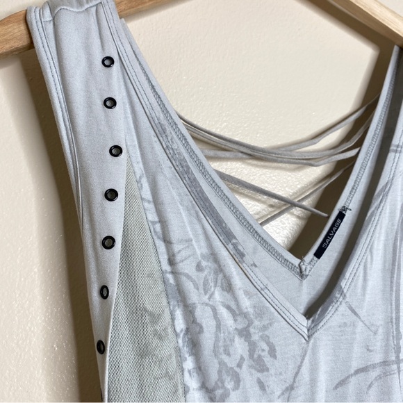 Salvage Y2K  Sexy Lace Up Print Statement Dress - Picture 5 of 14